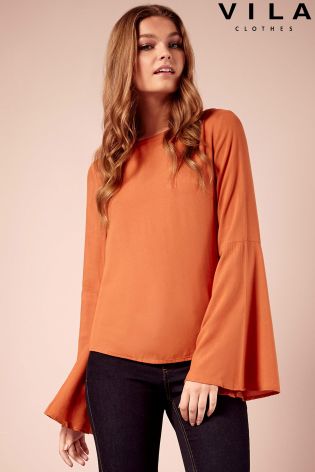 Vila Bell Sleeve Top